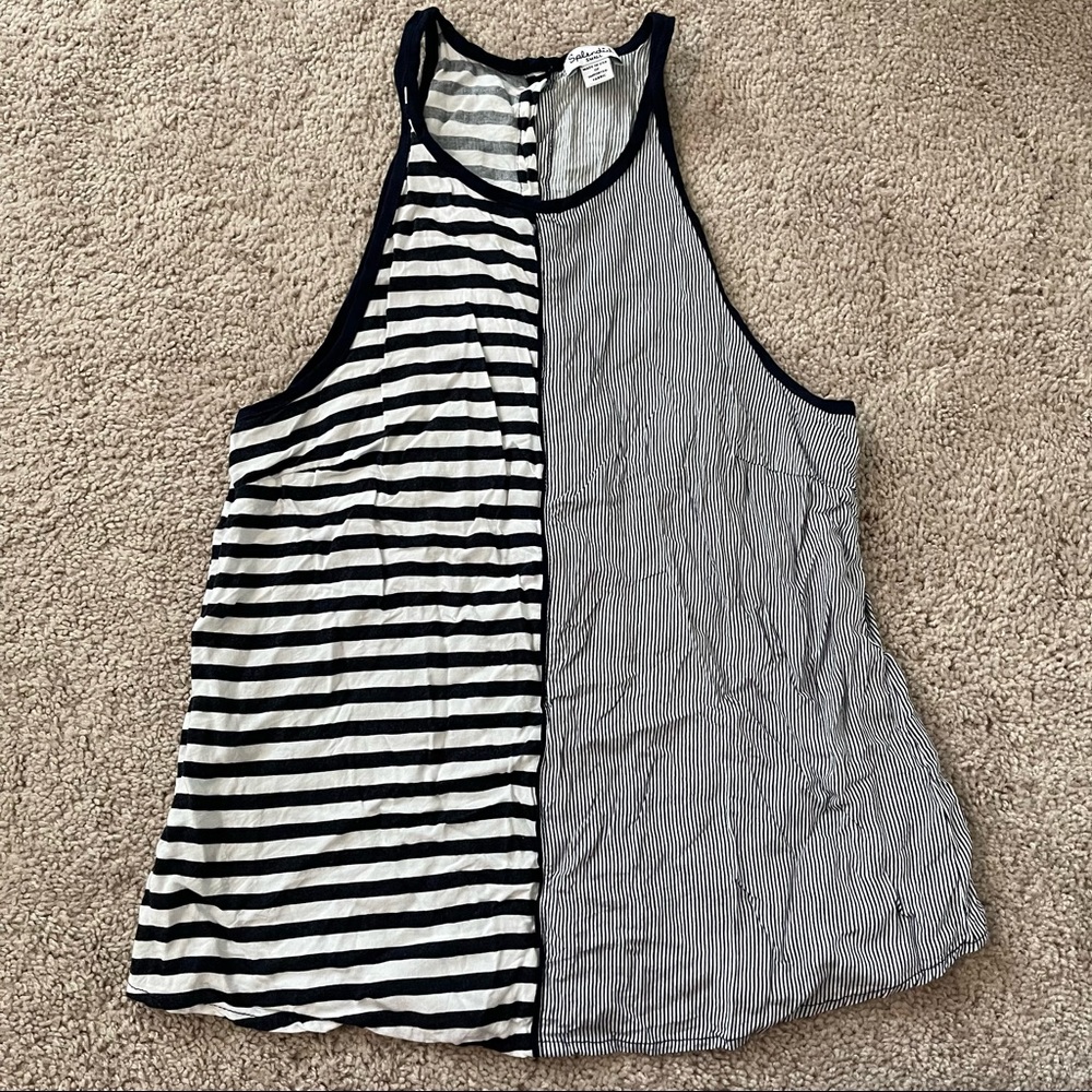 SPLENDID Navy Striped Tank Top